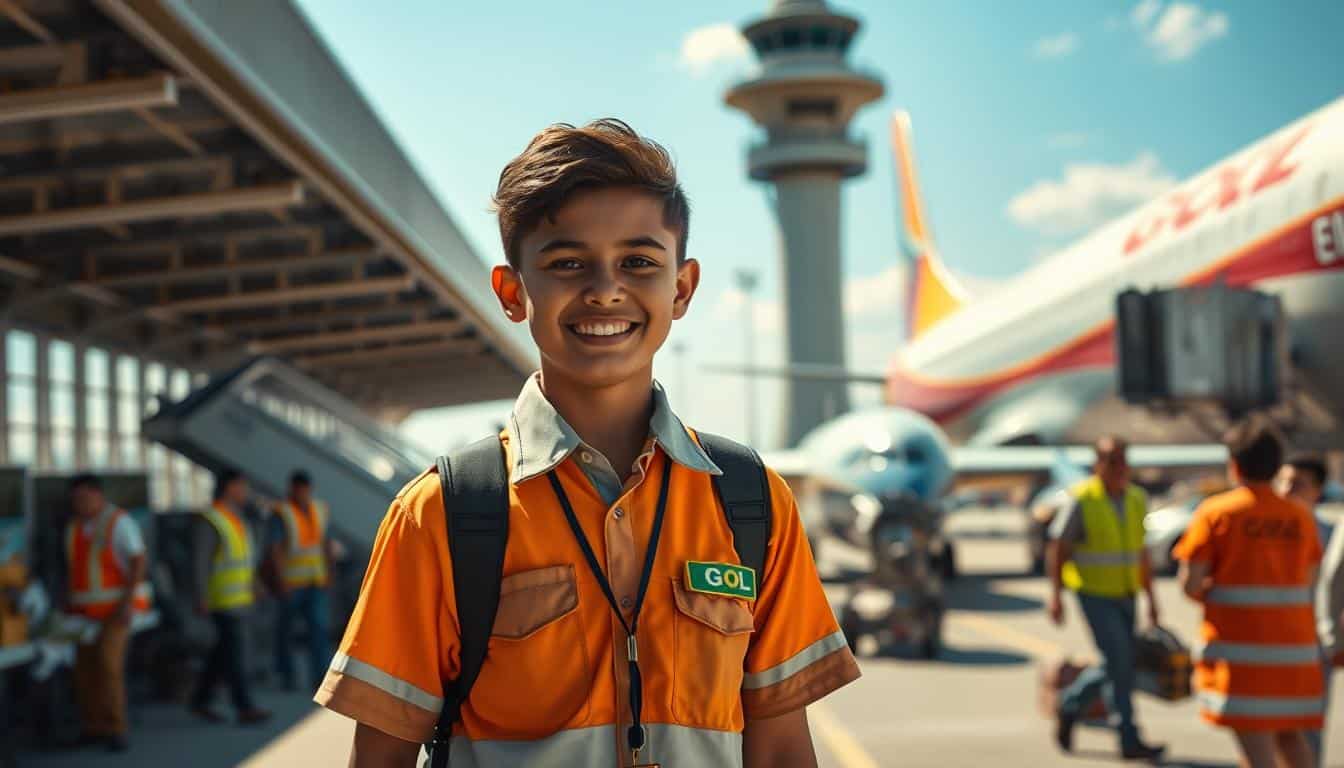 jovem aprendiz na gol